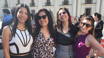 Four professionals from Interchile were among the more than one hundred women who gathered at La Moneda to commit to leadership in the energy transition